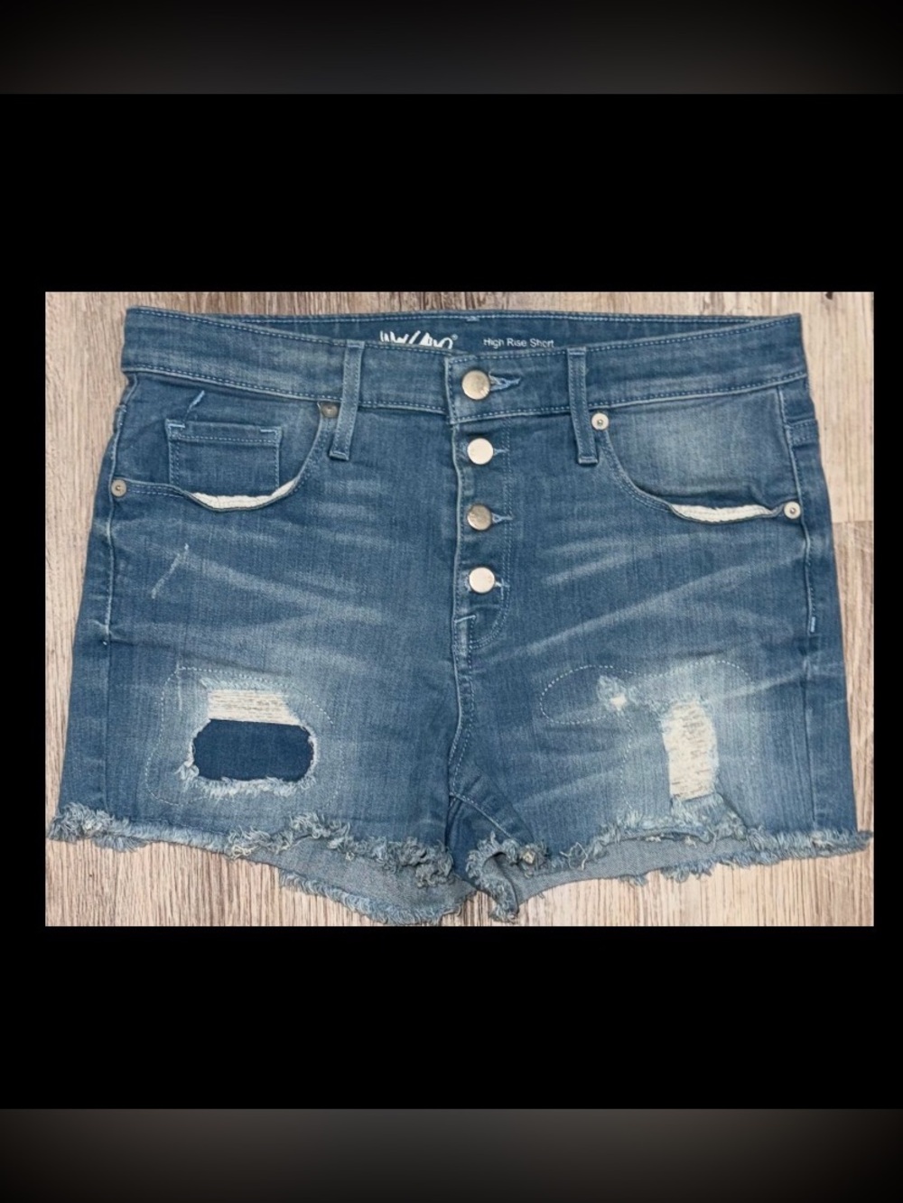 Mossimo High Rise "Power Stretch Jean Shorts Size 30 (10)